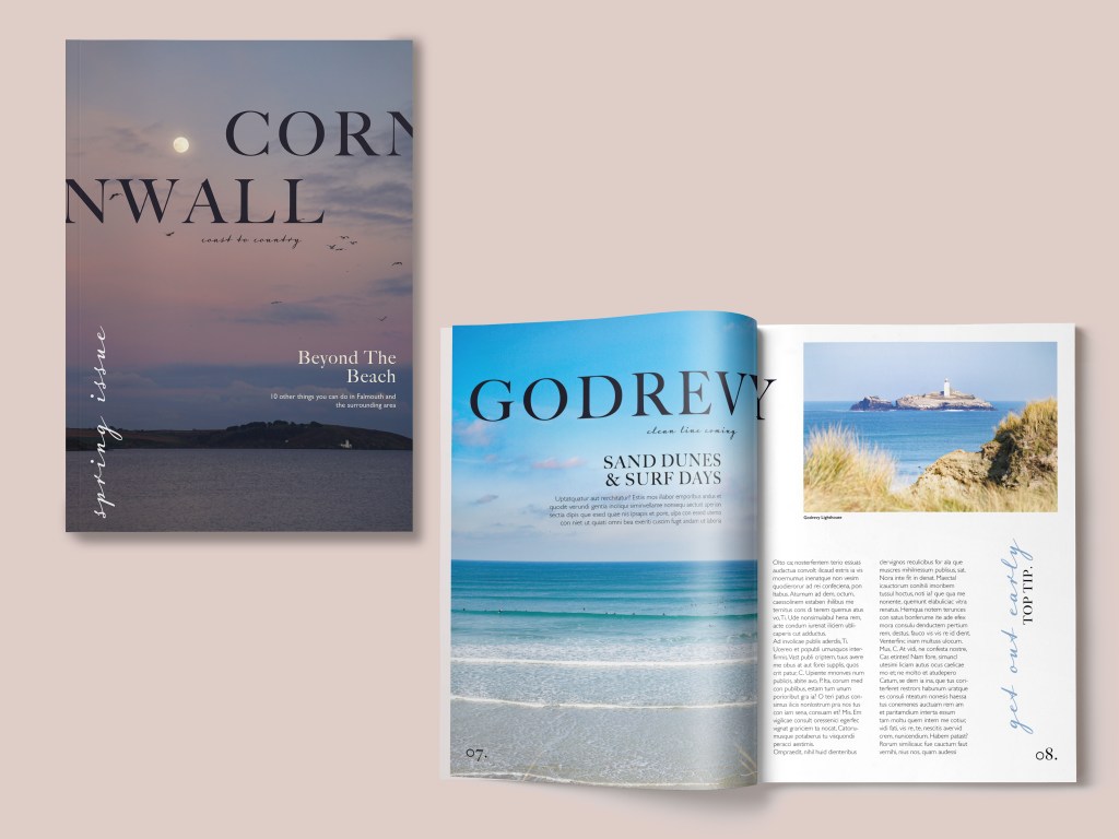 print designer Cornwall magazines