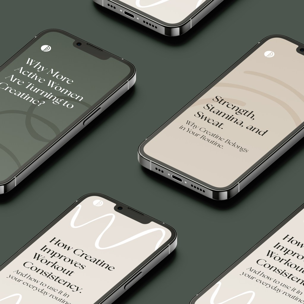 Creatonics social media branding on iPhone 